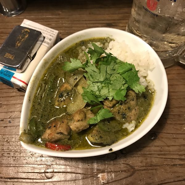 「ひとくちグリ〜ンカレ〜ライス」@チューヤン、の写真