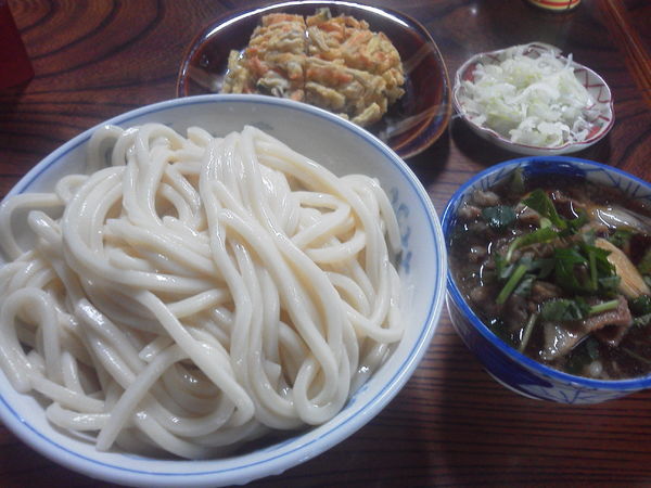 「肉つゆうどん大760+かき揚げ120=880円」@古久やの写真