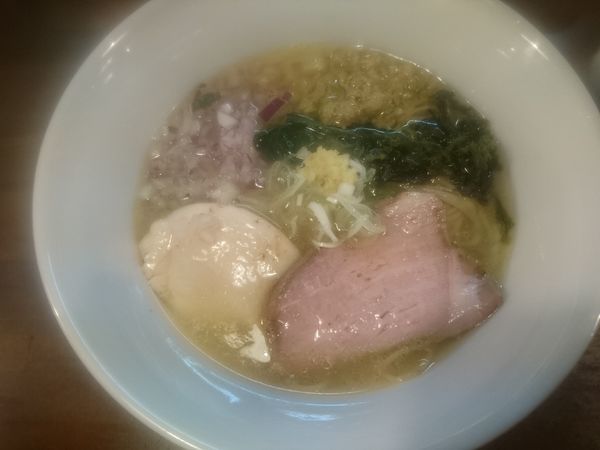 「鮮魚の潮そば 820円」@CLAM＆BONITO貝節麺RAIKの写真