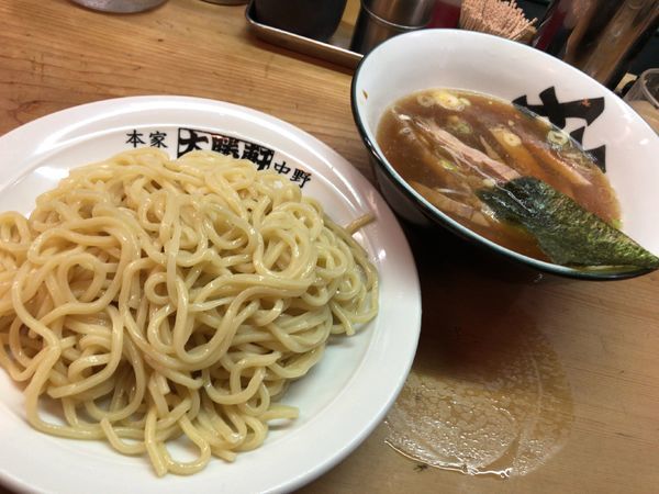 「肉入りつけそば」@中野大勝軒の写真