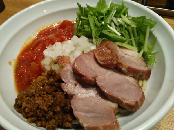 「トマカレまぜそば¥800」@つけめん・まぜそば むじゃきの写真