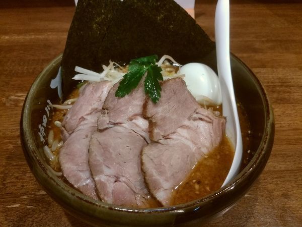 「特ひばり味噌こってりらーめん930円」@味噌ラーメン専門店 柿田川 ひばりの写真