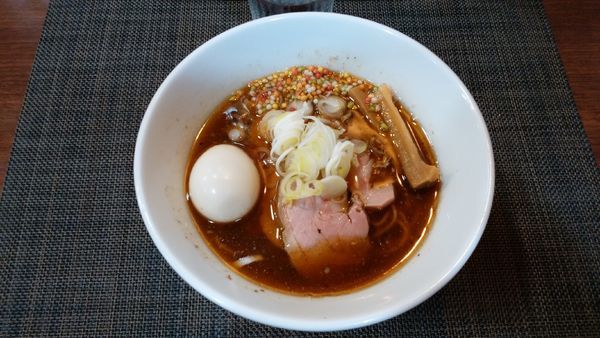 「【限定】秋刀魚を活かした生姜そば¥900-＋味玉」@ONLY ONE NOODLE 壱富士の写真