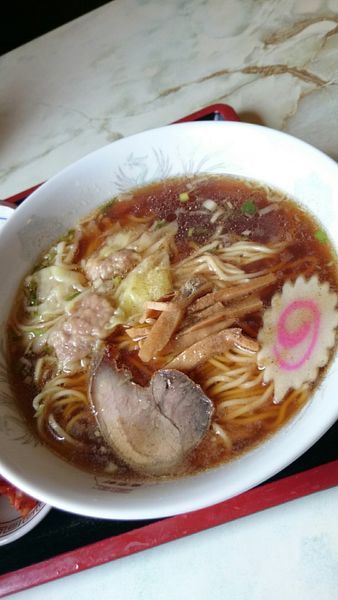 「ワンタンメン＆ソースカツ丼  800円」@萬来軒 相生店の写真