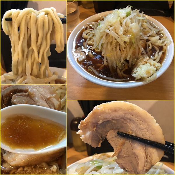 「小ラーメン¥750（麺カタメ・野菜少なめ・ニンニク）」@豚星。の写真