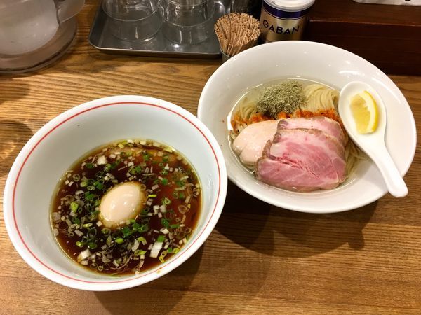 「premium EBISU 黒 → 特製つけそば（軍鶏）」@麺尊 RAGEの写真