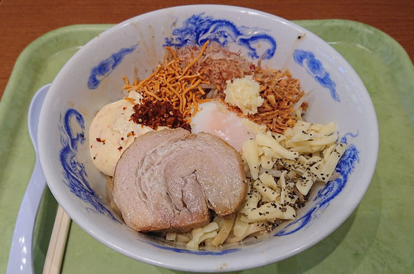 「まぜそば」@ジャンクガレッジ イオンレイクタウンmori店の写真