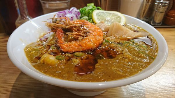 「限定  和え麺クンパッポンカレー」@らーめん いつ樹 本店の写真