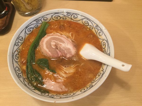 「担々麵（￥800、ライス無料）」@正麺 神田小川町店の写真