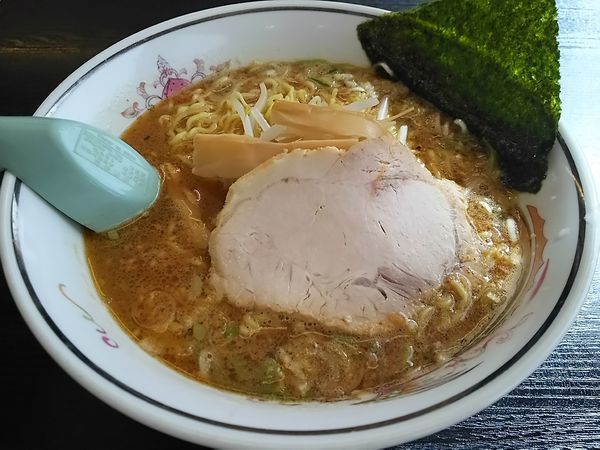 「ニンニク新味　（麺大盛り）」@ハルピンラーメン 下諏訪町役場前店の写真