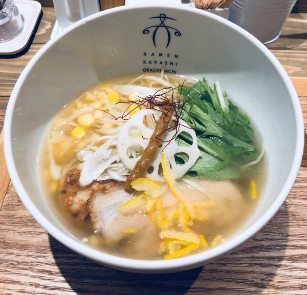 「淡麗ゆず塩（細麺￥900）」@案山子の写真