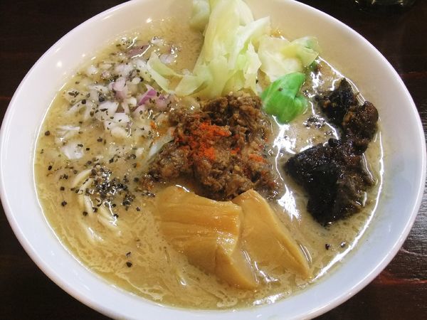 「【限定】秋川牛の濃厚らーめん（950円）」@らーめん 五ノ神精肉店 煮干し編の写真