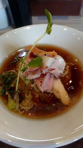 「鶏と水 醤油」@つくばらーめん 鬼者語 -オニモノガタリ-の写真