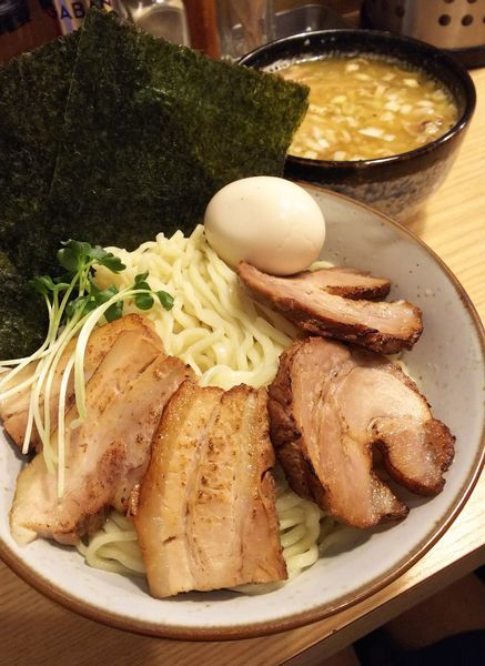 「アブラつけそば（大）＋全部のせ」@煮干そば 流。の写真