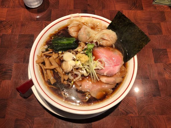 「生姜醤油ラーメン + ワンタン3個」@生姜醤油専門 我武者羅 代々木店の写真