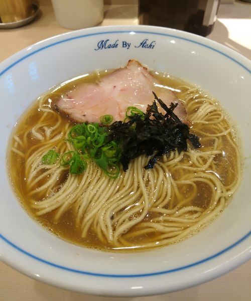 「週一限定 濃厚煮干しらーめん」@中華蕎麦 あお木 secondの写真