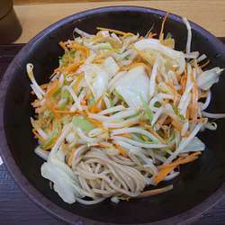 野菜たっぷりそば