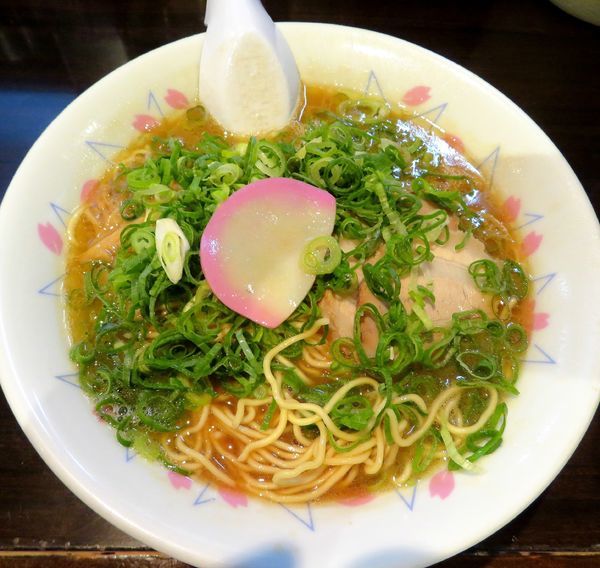 「中華そば＋九条ネギ（780円）」@のりや食堂の写真