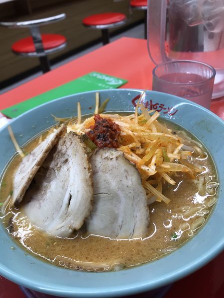 「ネギ味噌ラーメン＋チャーシュー3枚」@くるまやラーメン 八潮店の写真