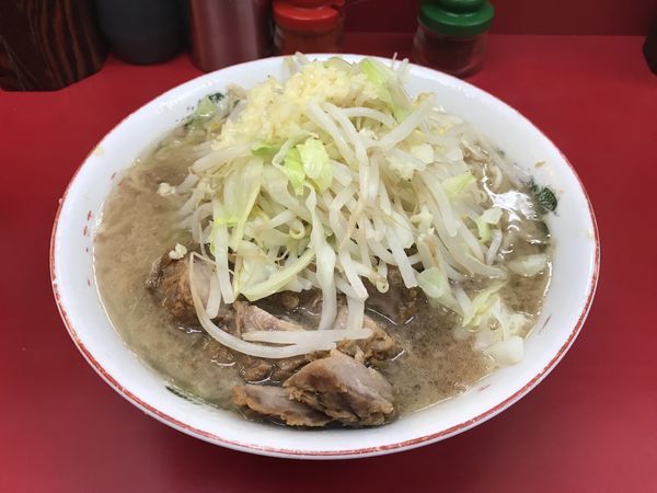 「小ブタ＋ニンニク」@ラーメン二郎 京急川崎店の写真