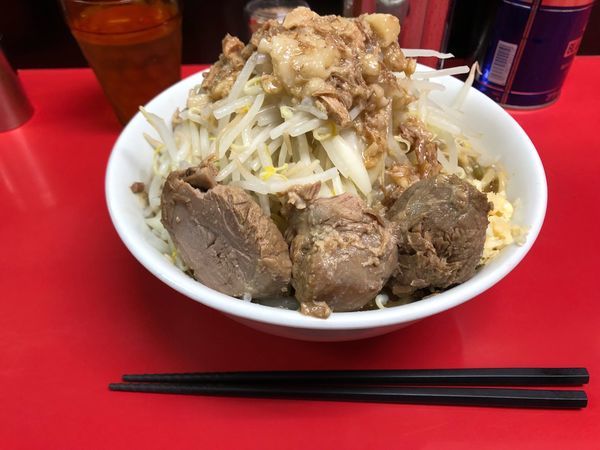 「ラーメン(中)野菜ちょいマシ油にんにく」@ラーメンハイキックの写真