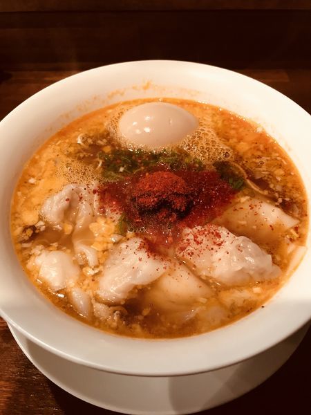 「麻辣担担麺 ¥900 & 海老ワンタン ¥200」@創作麺工房 鳴龍の写真