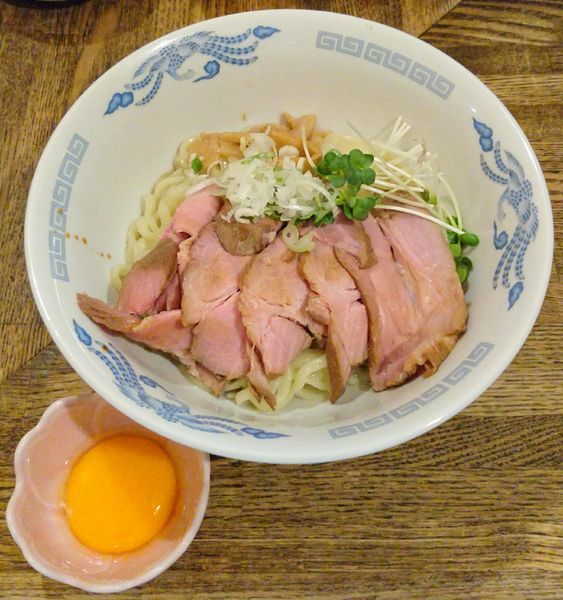 「油そば＋肉増し＋生玉子＋生ビール」@燦燦斗の写真