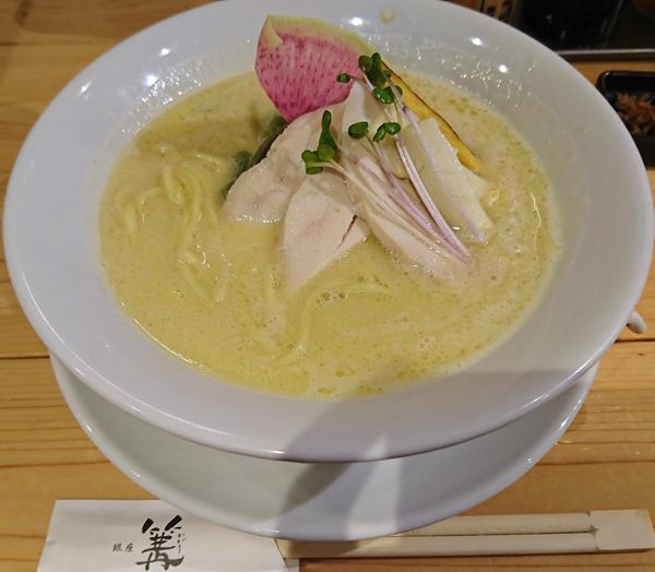 「鶏白湯SOBA(950円)」@銀座 篝 アトレ浦和店の写真