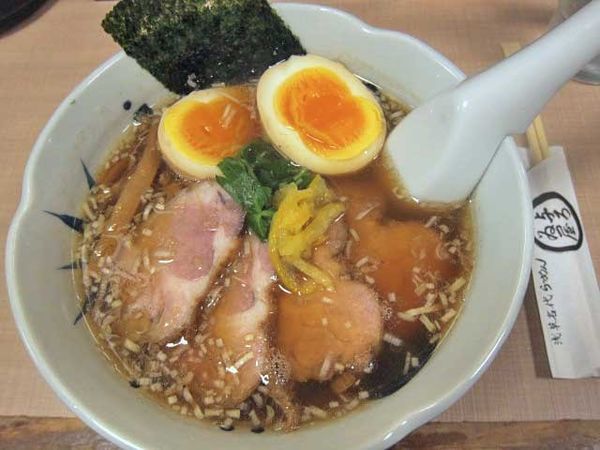 「ちゃーしゅうめん　950円＋双子の味玉　100円」@与ろゐ屋の写真