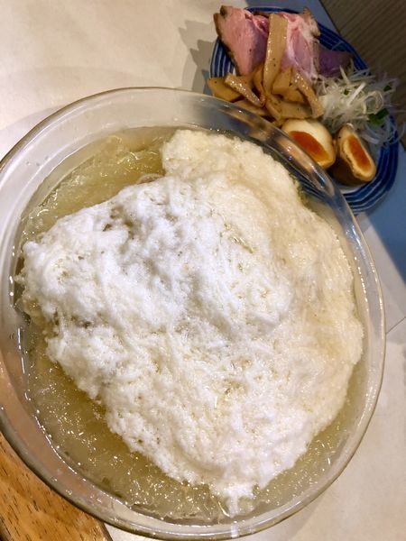 「【限定】冷やしネバリスター(ワンタンスープ･飯割付)￥850」@麺屋 扇 SENの写真