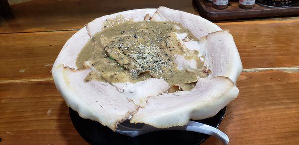 「ごぐにぼMAX￥950＋花びらチャーシュー￥350」@長尾中華そば 東京神田店の写真