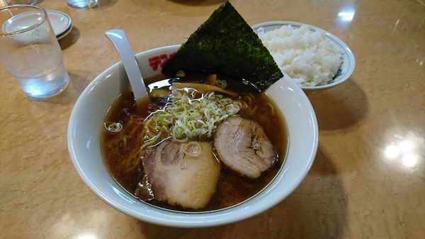 「濃厚中華そば(味玉忘れていたので後から登場(笑))」@テンホウ 豊平店の写真