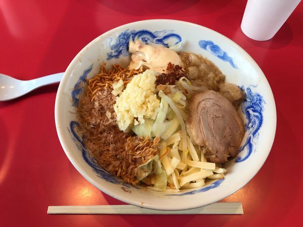 「まぜそば(全マシマシ)」@ジャンクガレッジ 白岡店の写真