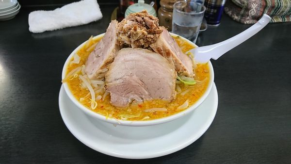 「野菜味噌チャーシュー麺」@萬馬軒 諏訪店の写真