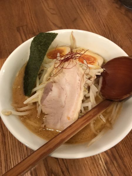 「味噌ラーメン＋味玉」@百歩ラーメン 南浦和店の写真