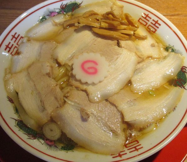 「バラ肉中華そば　780円」@肉煮干し中華そば さいころの写真