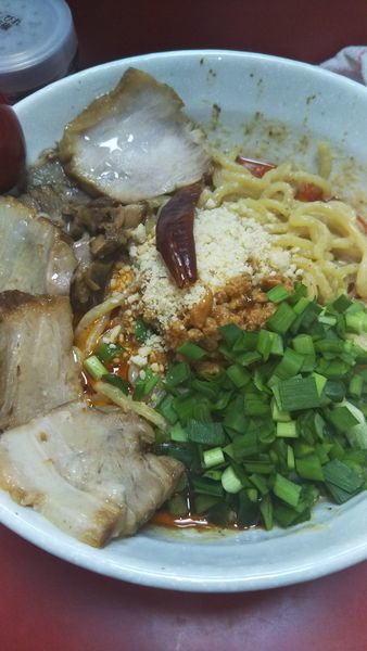 「汁なし担々麺(チャーシュー追加)」@蔵元 本八幡北口店の写真