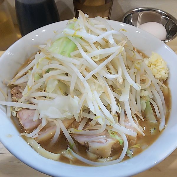 「ラーメン麺少なめニンニク」@ラーメン 他力也の写真