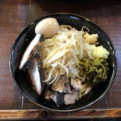 まぜそば(大)+豚(2枚)+味玉