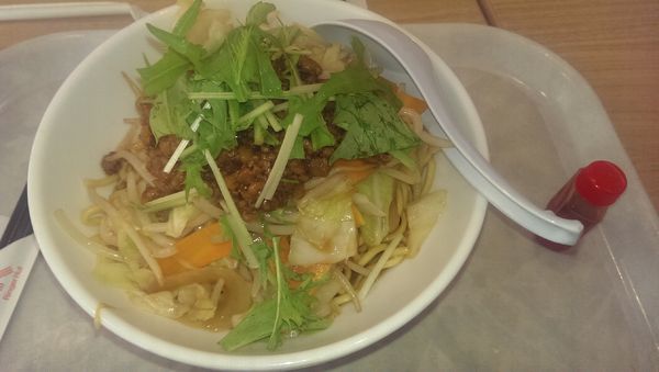 「まぜ辛麺、麺二倍」@リンガーハット イオン相模原店の写真