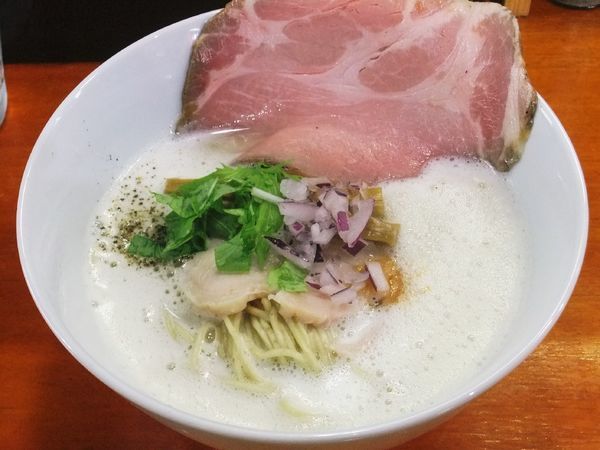 「白湯しお(800円)」@麺屋 鶏っぷの写真