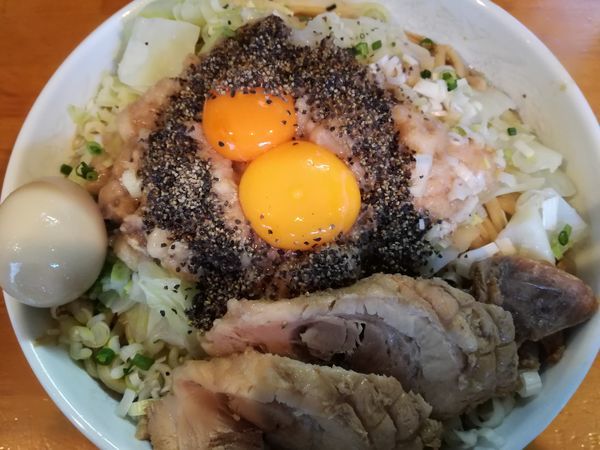 「【限定B】ラブリー汁なし（大盛）」@ファットンの写真