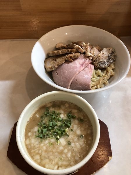 「限定 純鶏つけそば＋肉増し」@中華蕎麦 一無庵の写真