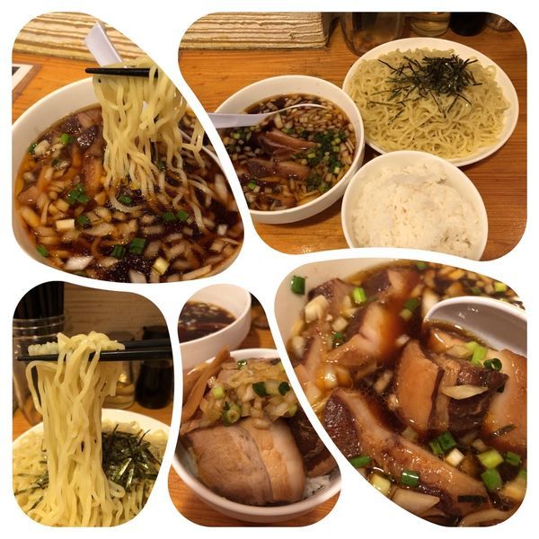 「醤油つけ麺800円＋チャーシュー」@Noodle BAR esの写真