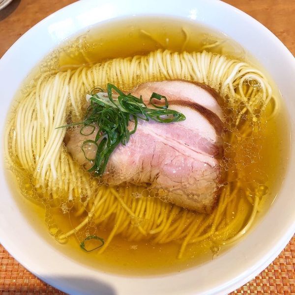「鶏塩そば 700円 ミニカレー丼250円」@柴崎亭の写真