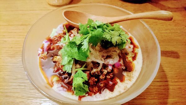 「冷やしタンタン麺」@鶏ポタラーメン THANK 大門店の写真