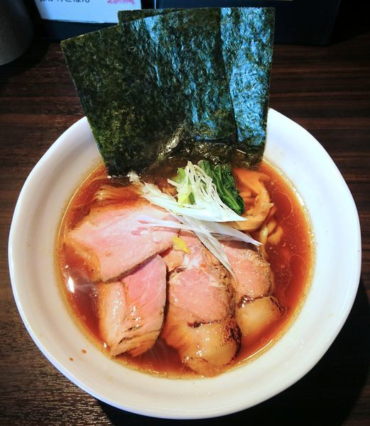 「特製中華そば(太麺)」@麺や 豊の写真