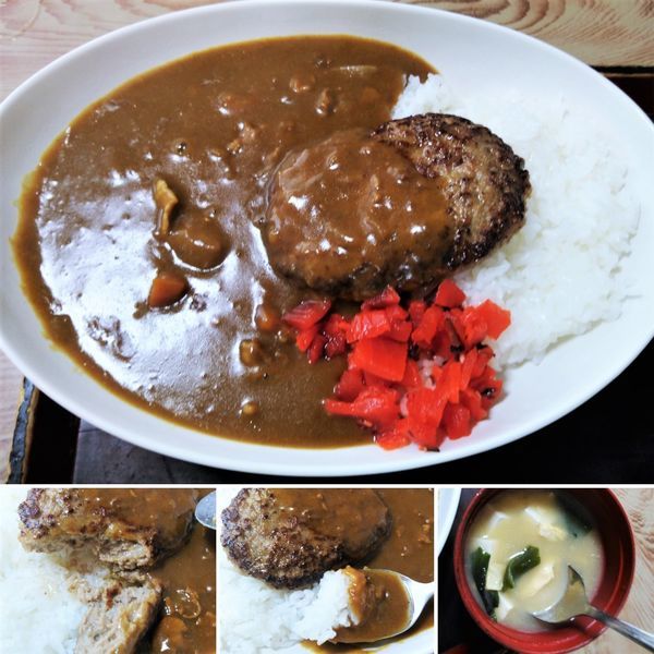 「ハンバーグカレー　850円」@辰巳庵の写真