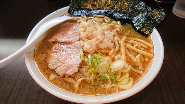 「【オープン記念価格】ラーメン(小)+身入り」@手打ち中華そば 酒田の写真