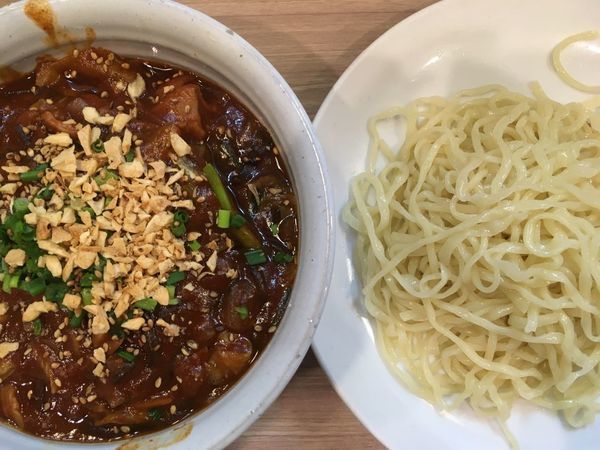 「豚てっぽうスタミナつけ麺 900円」@天下一らーめんの写真